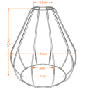 Ver imagem 2 de Cupula de Aramado Teardrop Cobre para Pendentes e Abajur P