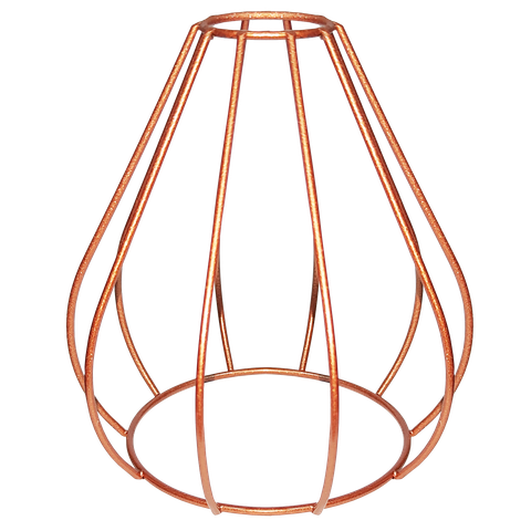 Cupula de Aramado Teardrop Cobre para Pendentes e Abajur P