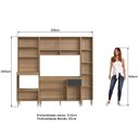 Ver imagem 5 de Cozinha Completa Modulada 4 Peças com Torre Quente para 2 Fornos e Paneleiro Veneza Modulada Cinza/Mel/Grafite