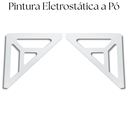 Ver imagem 7 de 2 Suportes de Prateleira Vazados Aço Resistente Mão Francesa Estilo Moderno Decoração Versátil