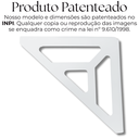 Ver mais imagens de 2 Suportes de Prateleira Vazados Aço Resistente Mão Francesa Estilo Moderno Decoração Versátil