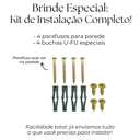 Ver imagem 2 de 2 Suportes de Prateleira Vazados Aço Resistente Mão Francesa Estilo Moderno Decoração Versátil