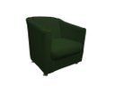 Ver imagem 2 de Kit 2 Poltronas Decorativa Biane Suede Verde Pés Cromado Ms Decor