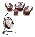 Ver imagem 1 de Conjunto Orbit Bahama Preto + Balanço São José Duna Cru com Suporte para Área Externa Jardim