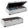 Cama Box Baú Solteiro Sintético Sereneprime Branco 88x188x44 - 1
