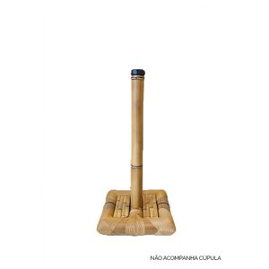 Base Suporte para Abajur de Mesa Pé Bambu P Lili Casa Único