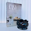 Ver imagem 3 de Decoração Sala Quarto Livro Fake Casa + Vaso Cachepô Preto