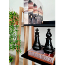 Ver imagem 7 de Estante Kisi Prateleiras Armário Mdf Nude e Madeira 180x65x45 Donna 0205epa02