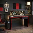 Ver imagem 2 de Mesa para Computador Notebook Desk Game Drx 8000 M09 Preto/Vermelho - Mpozenato