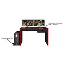 Ver imagem 4 de Mesa para Computador Notebook Desk Game Drx 8000 M09 Preto/Vermelho - Mpozenato