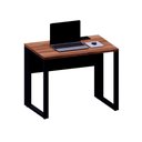 Ver imagem 4 de Mesa Escritório Plataforma 90cm 1 Cx de Tomada Pé Metal F5 Cor:nogal com Preto