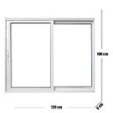 Ver mais imagens de Janela Vitrô de Alumínio 2 Folhas 100 x 120cm Linha 25 Esquadrias Bergamo