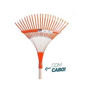 Vassoura Arame de Aço 22 Dentes Regulável Max Com Cabo Longo 1,2m