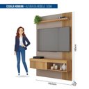 Ver imagem 5 de Painel Ripado para TV até 50 Polegadas 119,5CMX183CM Moon Marrom