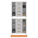 Ver imagem 7 de Cômoda 2 Portas 4 Gavetas Branco Fosco Kyra