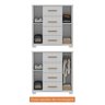 Cômoda 2 Portas 4 Gavetas Branco Fosco Kyra - 7