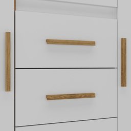 Cômoda 2 Portas 4 Gavetas Branco Fosco Kyra - 9 Cômoda 2 Portas 4 Gavetas Branco Fosco Kyra - 9