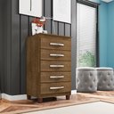 Ver imagem 2 de Cômoda para Quarto 5 Gavetas Monique Malbec - Pallazio
