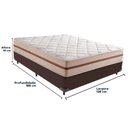 Ver imagem 3 de Cama Box Marrom e Colchão Classic 26 Cm Molas Ensacadas Casal Anjos