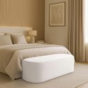 Ver imagem 1 de Puff Recamier Paris 195 Cm Estofado para Quarto King Boucle Premium - Clique Chique