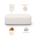 Ver imagem 2 de Puff Recamier Paris 195 Cm Estofado para Quarto King Boucle Premium - Clique Chique