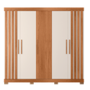 Ver imagem 6 de Guarda-roupa Casal 5 Portas 2 Gavetas com Ripado Sophia Espresso Móveis