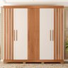 Guarda-roupa Casal 5 Portas 2 Gavetas com Ripado Sophia Espresso Móveis - 2