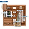 Guarda-roupa Casal 5 Portas 2 Gavetas com Ripado Sophia Espresso Móveis - 3
