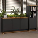 Ver imagem 2 de Conjunto Escritório Buffet e Armário Berlin - Vianossa