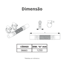 Ver imagem 3 de Flexível Gás para Espigão 3/8'' Comprimento 1,25 Metros Durín
