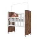 Ver imagem 2 de Mini Berço Grade Removível com Colchão New Baby Branco