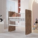 Ver imagem 1 de Mini Berço Grade Removível com Colchão New Baby Branco