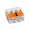 Kit 10 Conector Emenda Compacto Fios e Cabos 3 Vias 221 Wago - 3