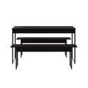 Ver imagem 1 de Mesa de Jantar com 2 Bancos Estilo Industrial Tub Preto Ônix / Est.preta