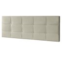 Ver imagem 3 de Kit Painel e Calçadeira Baú King 1,95m Roma Suede Bege - Pallazio