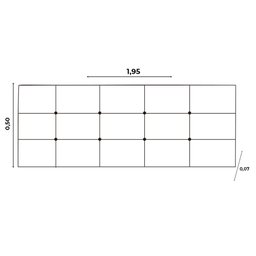 Kit Painel e Calçadeira Baú King 1,95m Roma Suede Bege - Pallazio - 7