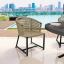 Ver imagem 3 de Kit 04 Cadeiras Decorativas Para Área Gourmet Cozinha Corda Náutica Belize D04 Bege - Lyam Decor