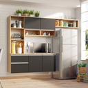 Ver imagem 1 de Cozinha Compacta Sol 5 Portas 1 Gav Teka/onix