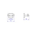 Ver imagem 2 de Cabide Duplo Polo Black Noir Deca