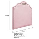 Ver imagem 4 de Kit Cabeceira E Calçadeira Solteiro P02 90cm Rosa Bebê