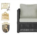 Ver imagem 2 de Mesa e 3 Poltronas Madri Corda Náutica Estofado 3 Trama Preto