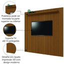 Ver imagem 5 de Painel para Tv até 75 Polegadas Ripado Impressão 3d Egeo com Prateleira 2,25m Cedro Edn