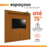 Painel para Tv até 75 Polegadas Ripado Impressão 3d Egeo com Prateleira 2,25m Cedro Edn - 6
