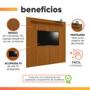 Ver imagem 4 de Painel para Tv até 75 Polegadas Ripado Impressão 3d Egeo com Prateleira 2,25m Cedro Edn