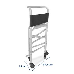 Cadeira de Banho Higiênica Dobrável até 100 Kg D30 Dellamed - 4
