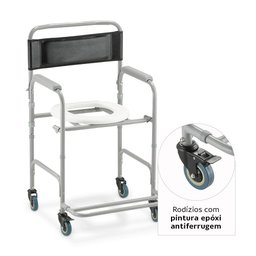 Cadeira de Banho Higiênica Dobrável até 100 Kg D30 Dellamed - 3