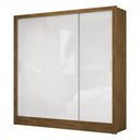 Ver imagem 1 de Guarda Roupa Solteiro 3 Portas de Correr 3 Gavetas 179cm Dubai Cinamomo/Off White - Carioca Móveis