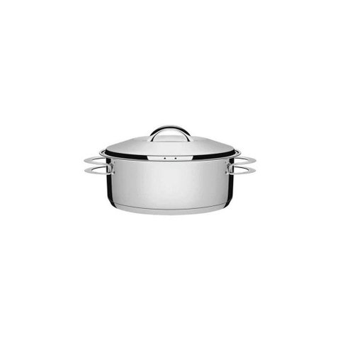 Caçarola Tramontina Rasa Solar em Aço Inox Fundo Triplo com Tampa e Alças 16 Cm 1,4 L Tramontina