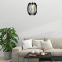 Ver imagem 2 de Luminária Teto tipo Pendente GREGA MDF - Completa - Cor: Preta