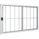 Ver imagem 2 de Janela Vitrô de Alumínio 2 Folhas 100 X 80cm Modular com Grade Esquadrias Bergamo